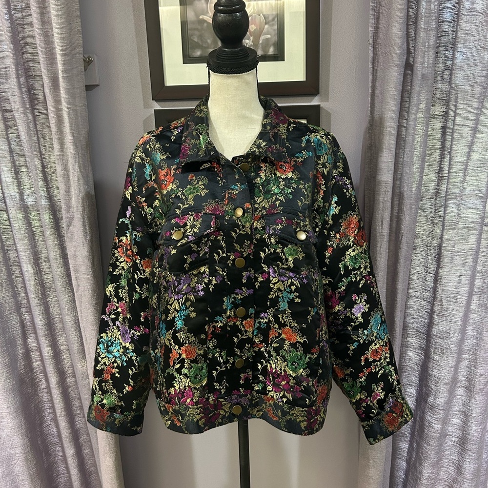 Vintage Spenser Jeremy Metallic Floral Jacket